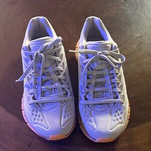 Reebok White and Gray Athletic Shoes